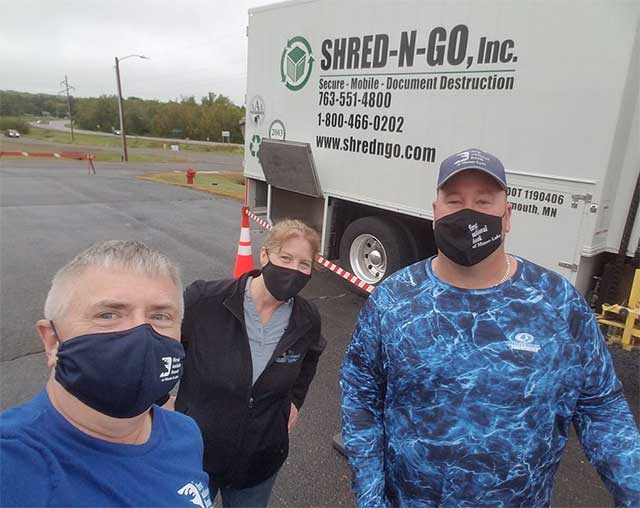 Rick Connie and Erik at Shred-n-Go event