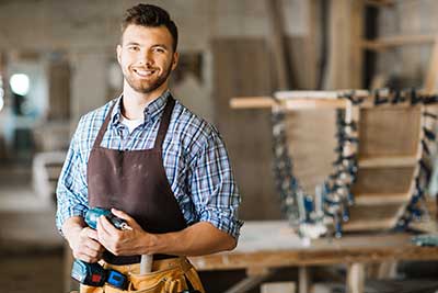 smiling small business person