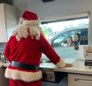 Santa at drive up