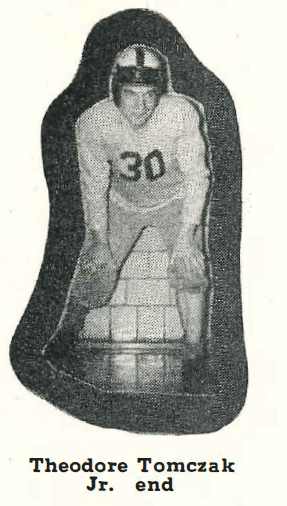 Theodore Tomczak Yearbook Football pose